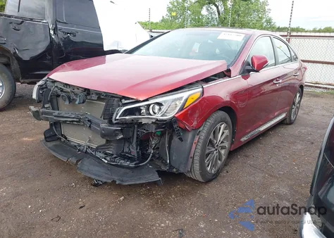 2016 Hyundai Sonata Sport z USA, uszkodzony, nr VIN 5NPE34AF8GH369838
